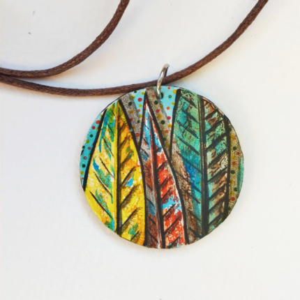 Ogrlica Colorful leaves, Ki Art